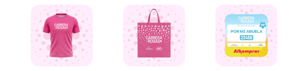 Kit: camiseta, tote bag y número de carrera